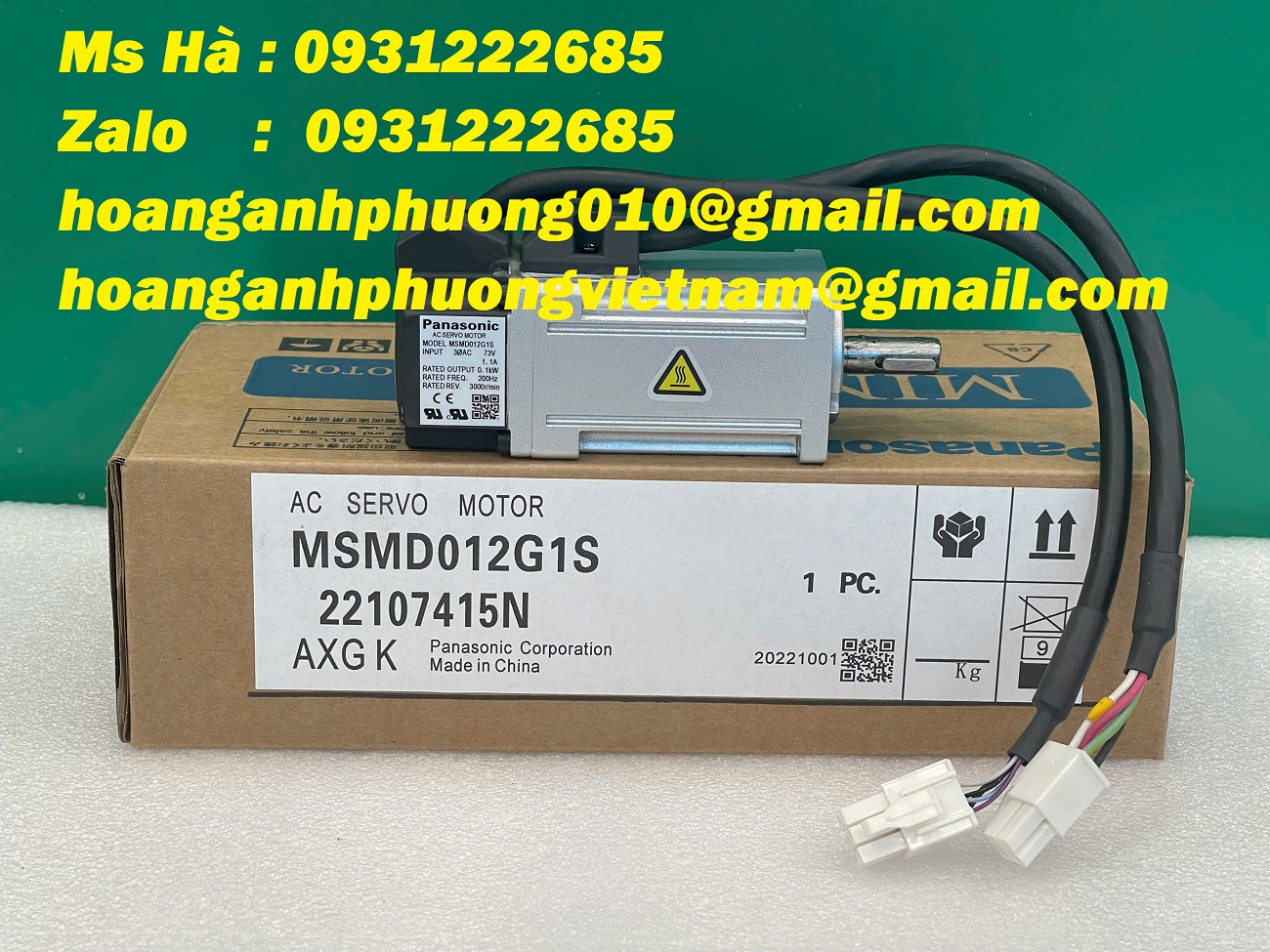 Panasonic MSMD012G1S servo dễ dàng tích hợp - phản hồi nhanh